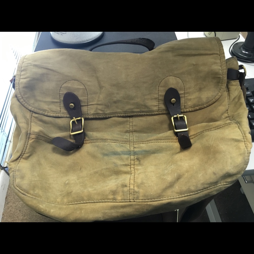 J Crew Canvas Messenger bag